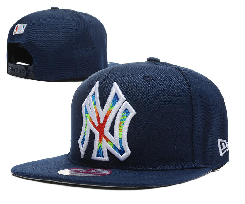 New York Yankees Blue Snapback Hat DF